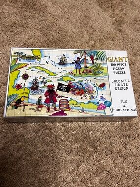 500 Piece Pirate Jigsaw Puzzle Ages 4+ Fun & Educational NIB